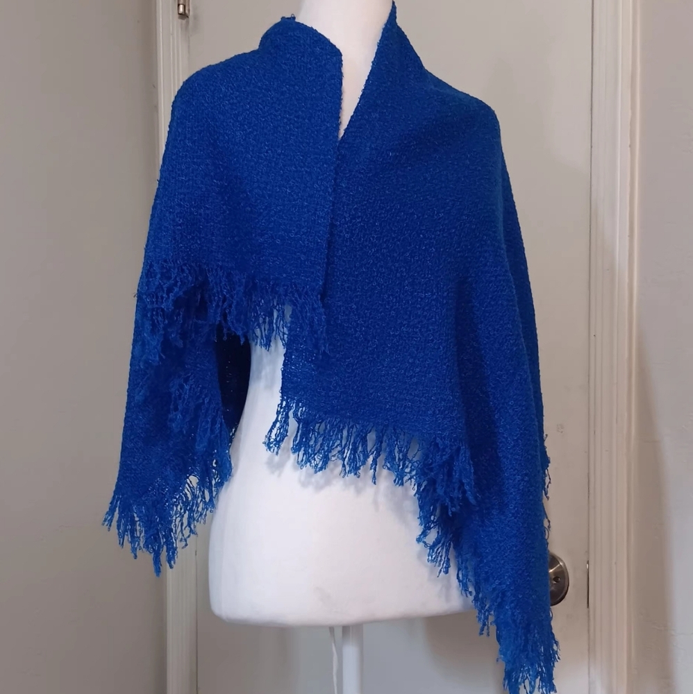 Baar Beards Scarf Made In Japan Unisex Royal‎ Blue 40"X40" Square